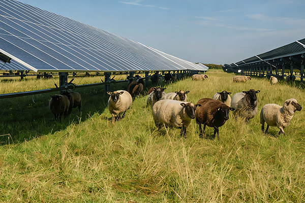 Irrigación con energía solar y producción en la granja
